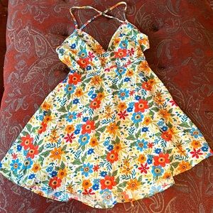 Others Multicolor Floral Sundress on White